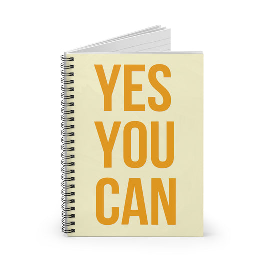 YES YOU CAN - Spiral Notebook - Ruled Line