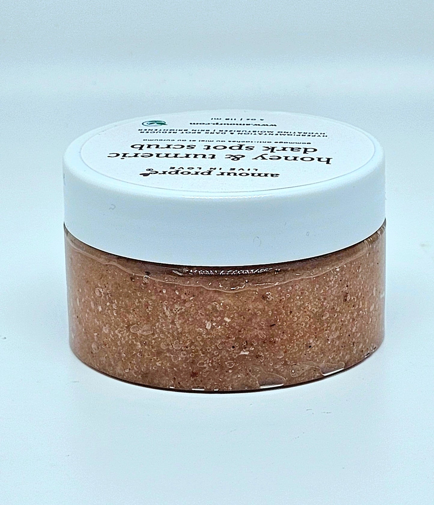 Turmeric & Honey Dark Spot Scrub – Natural Skin Brightening Dark Spot Correcting Scrub – Turmeric & Honey Formula Exfoliating Turmeric Scrub – Fades Dark Spots & Evens Skin Tone Natural Skin Brightening Scrub – Turmeric & Honey for Glow Turmeric & Honey F