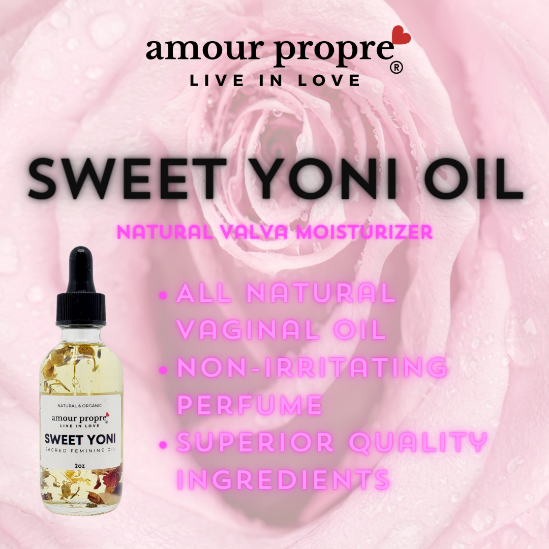 Sweet Yoni Sacred Feminine Oil – Natural Vaginal Lubricant Crystal-Infused Yoni Oil – Amethyst & Quartz for Feminine Wellness Sweet Yoni Feminine Oil – Hydrating & Balancing Intimate Care pH-Balanced Yoni Oil – Nourishing & Moisturizing Vaginal Lubricant