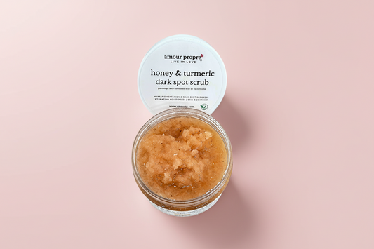 Turmeric & Honey Dark Spot Scrub – Natural Skin Brightening Dark Spot Correcting Scrub – Turmeric & Honey Formula Exfoliating Turmeric Scrub – Fades Dark Spots & Evens Skin Tone Natural Skin Brightening Scrub – Turmeric & Honey for Glow Turmeric & Honey F