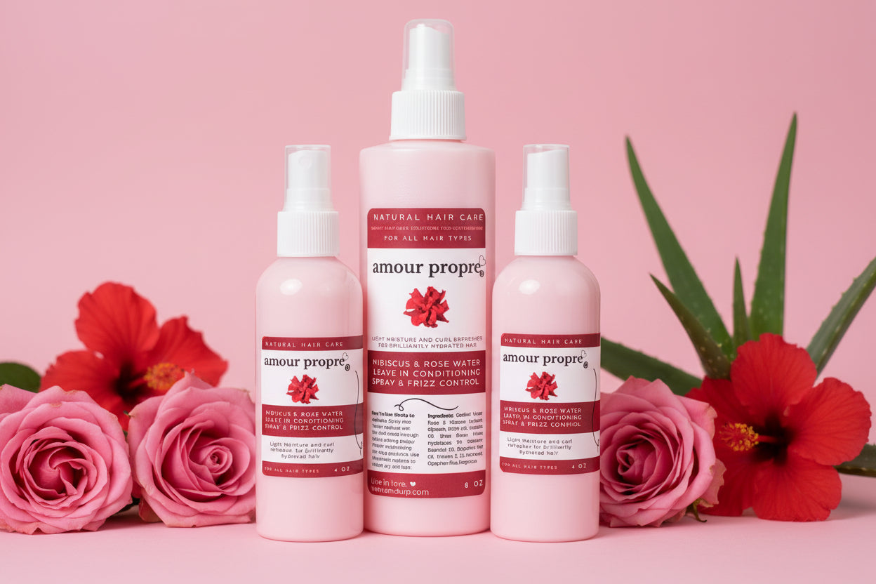 Hibiscus, Aloe vera, & Rose Water Lightweight Leave In Conditioner | 8oz