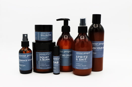King's Throne Toiletries: Squat and Burn Candle, Spritz & Sh!t Bathroom Spray FOR HIM.