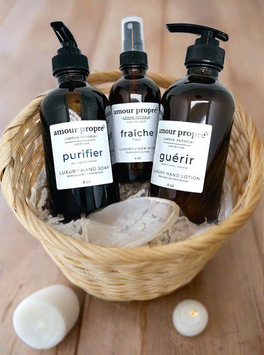 Guérir Gift Basket | Luxury Hand Lotion & More! | Amazing Gift Idea | Citrus & Rosemary Scent