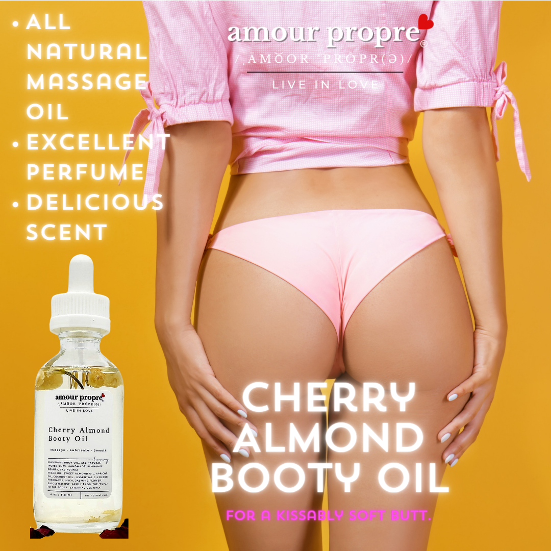 Kissably Soft Booty Oil, Cherry Almond