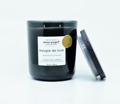 bougie de luxe handpoured Luxury Soy Candle - 12oz