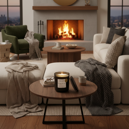 bougie de luxe handpoured Luxury Soy Candle - 12oz