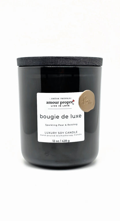 bougie de luxe handpoured Luxury Soy Candle - 12oz