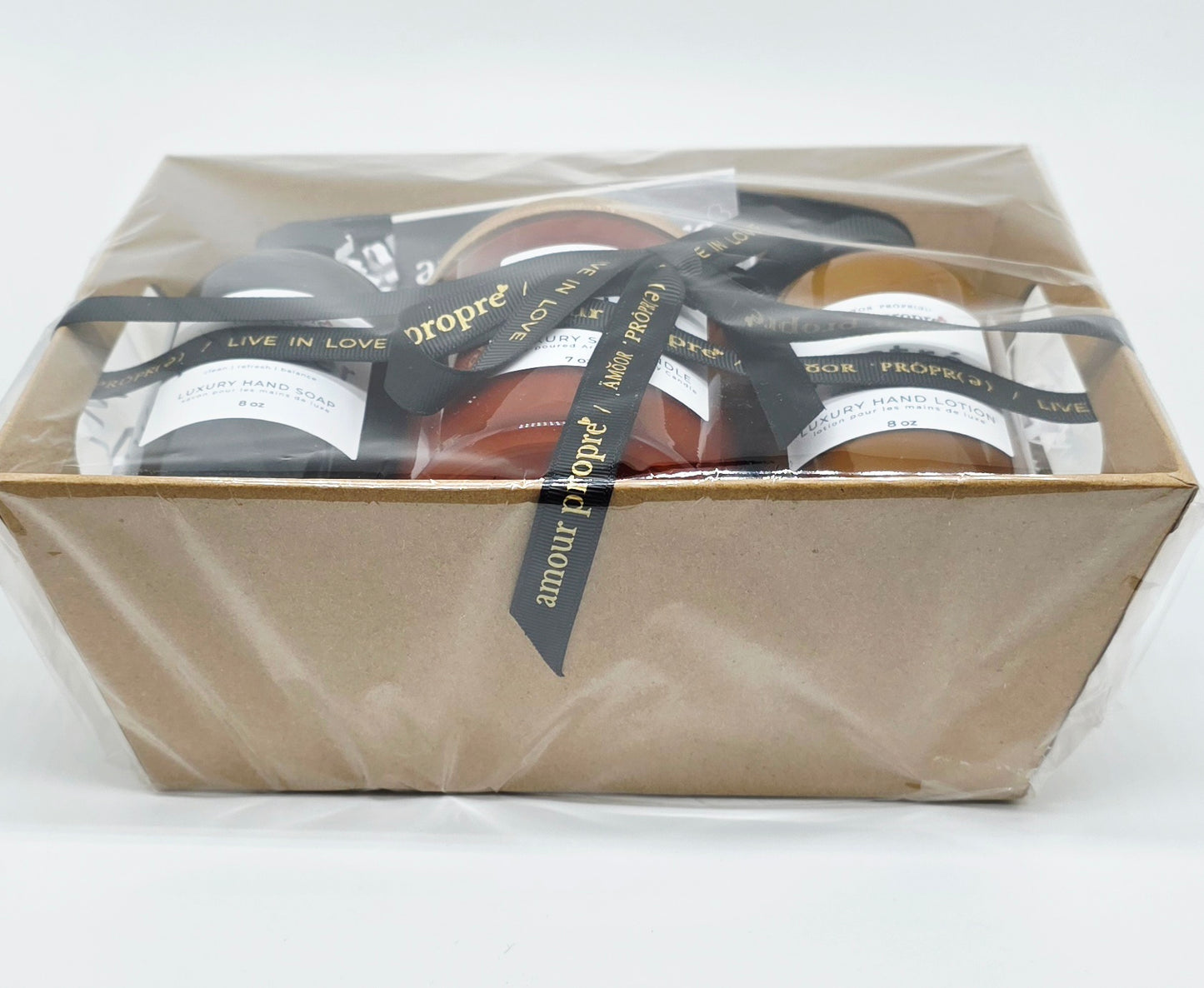 Amour Propre® LUX COLLECTION - Citrus and Rosemary Hand Soap, Hand Lotion, Soy Candle