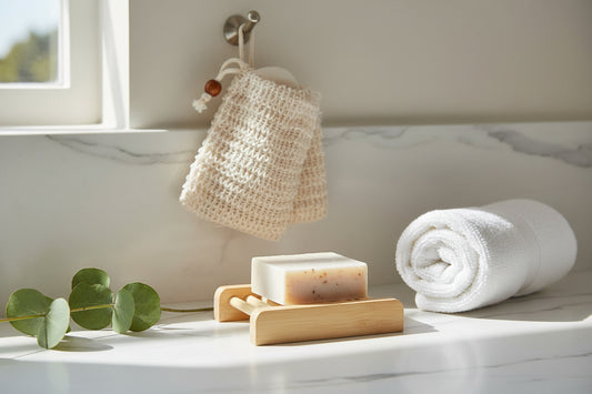 Bamboo Soap Saver | Sisal Mesh Soap Bag