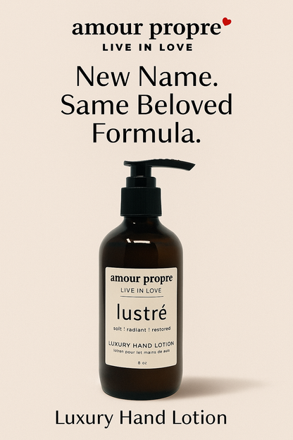 Introducing Lustré - Your Favorite Lotion, Reimagined. Formally Guérir Luxury Hydrating Hand Lotion
