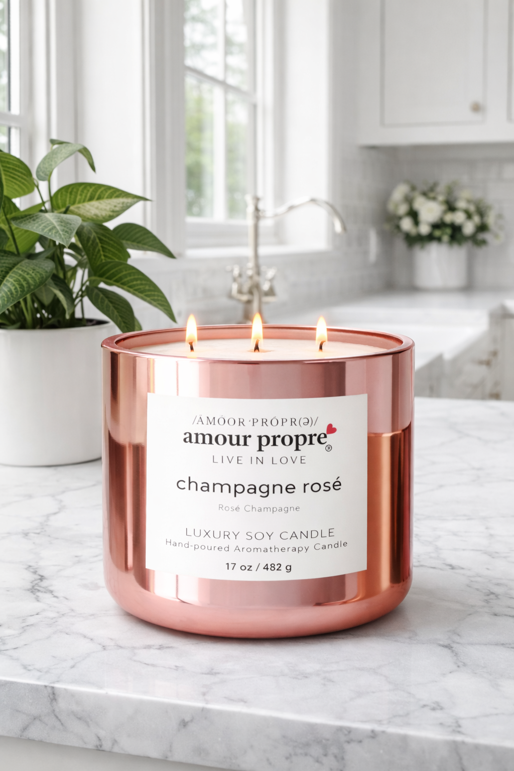 Champaign Rosé Handpoured Luxury Soy Candle