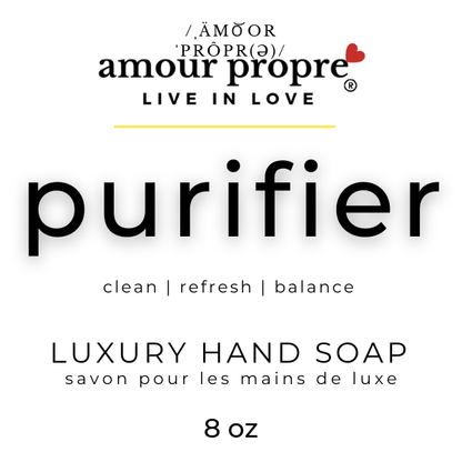 Amour Propre® LUX COLLECTION - Citrus and Rosemary Hand Soap, Hand Lotion, Soy Candle