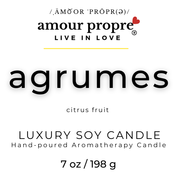 Agrumes Hand-Poured Aromatherapy Luxury Soy Candle