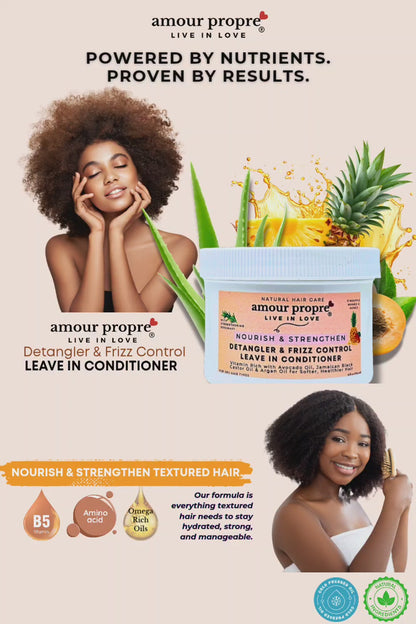 Leave in Conditioner, Detangler, and Frizz Control