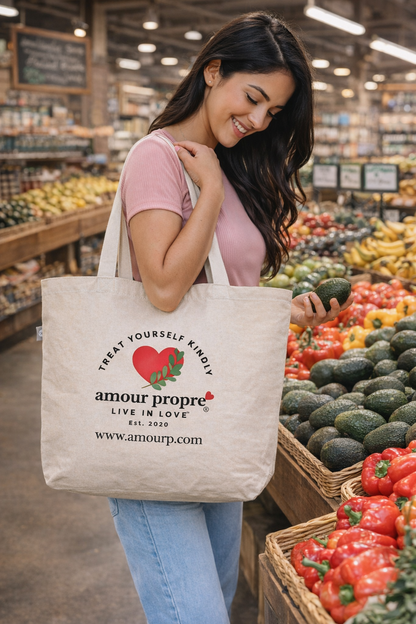 Amour Propre® Branded Recycled Cotton Canvas Bag