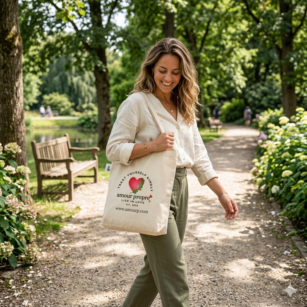 Amour Propre® Branded Recycled Cotton Canvas Bag