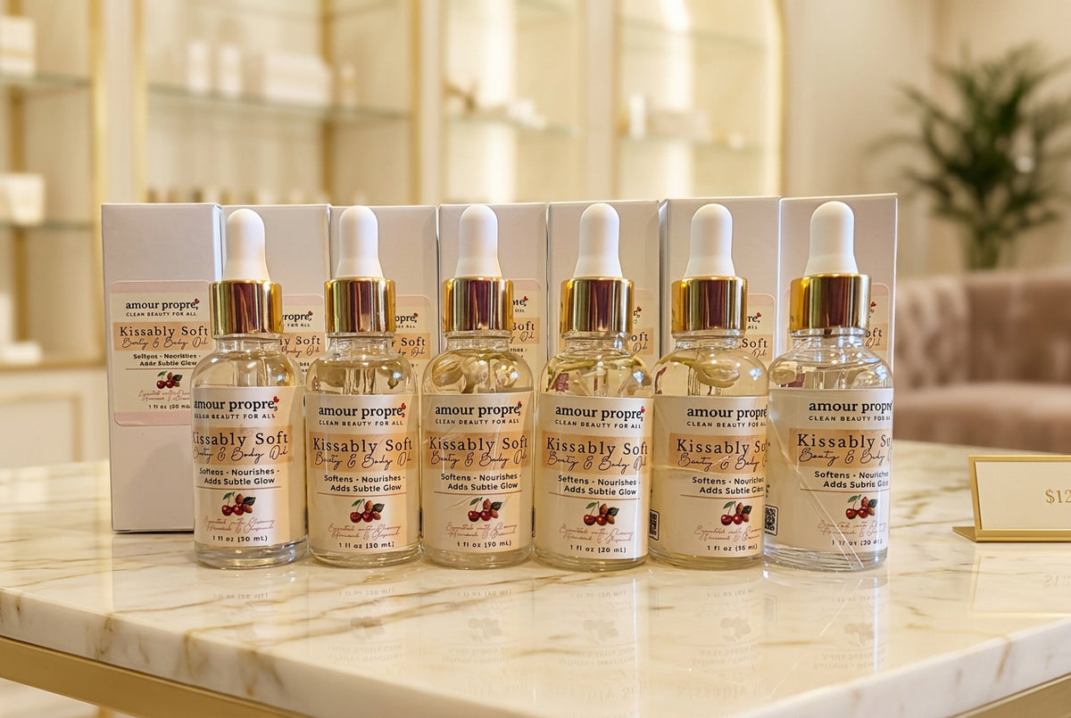 Kissably Soft Booty & Body Oil - Cherry Almond Scented | 1 oz