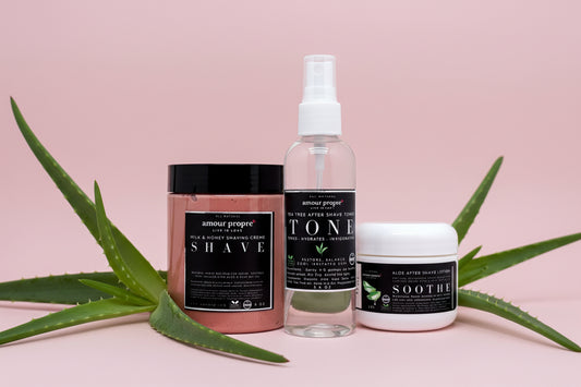 Natural Shave Kit | Aromatherapy | Shave, Tone, Soothe | Moisture Rich Formula | Unisex | Natural & Organic | Great Gift Idea FREE SHIPPING!