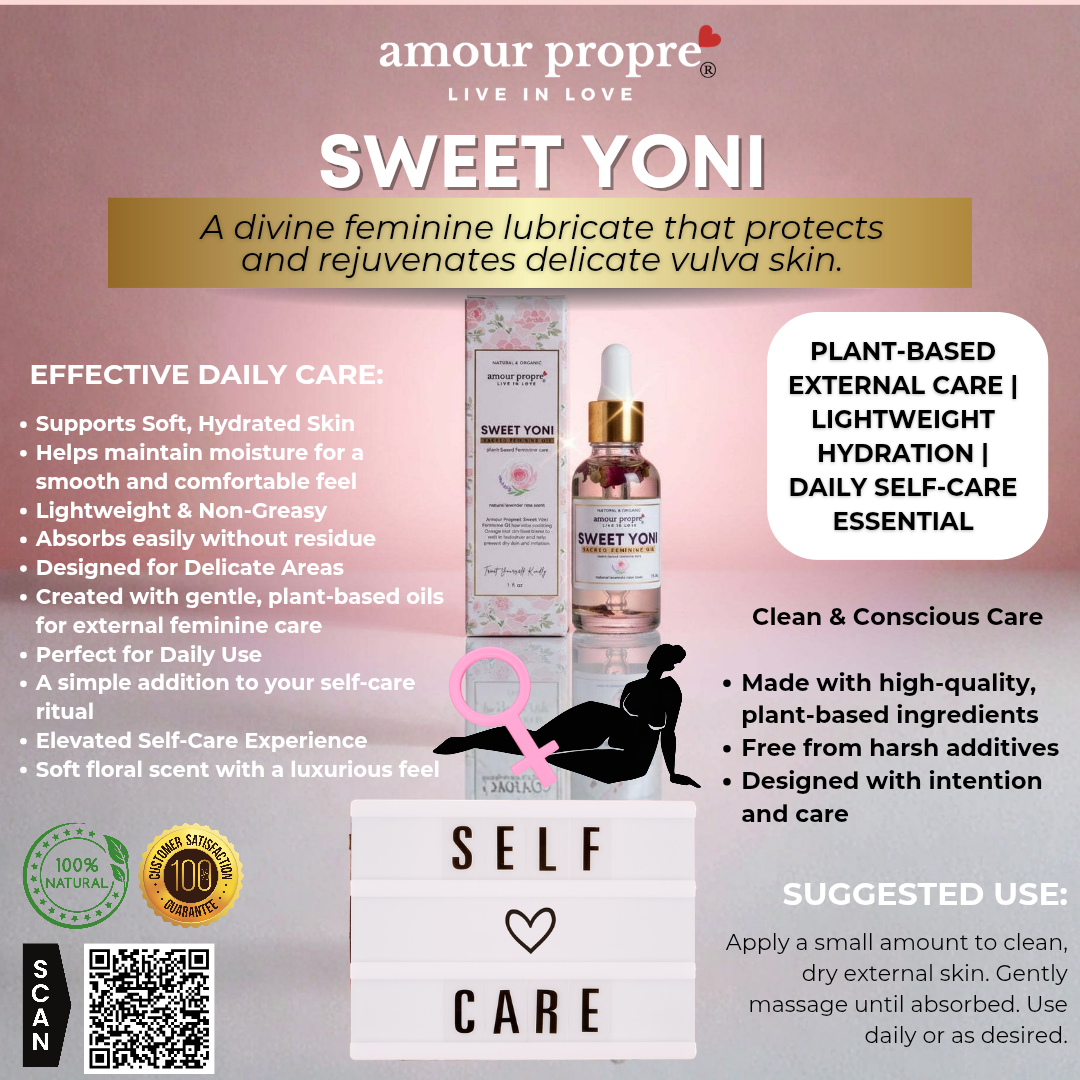 Sweet Yoni - Sacred Feminine Oil | Daily Vulva Hydration 1oz Sweet Yoni - Sacred Feminine Oil | Daily Vulva Hydration 1oz