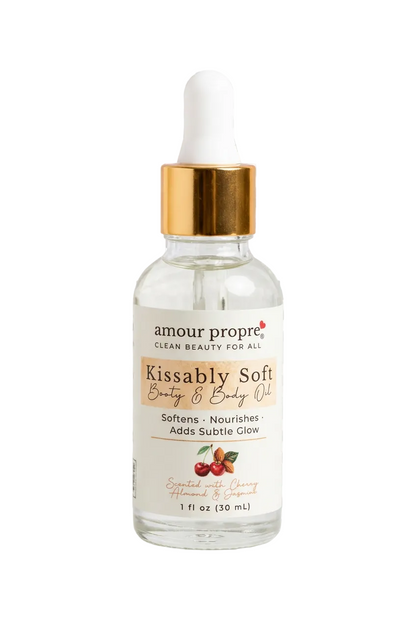 Kissably Soft Booty & Body Oil - Cherry Almond Scented | 1 oz