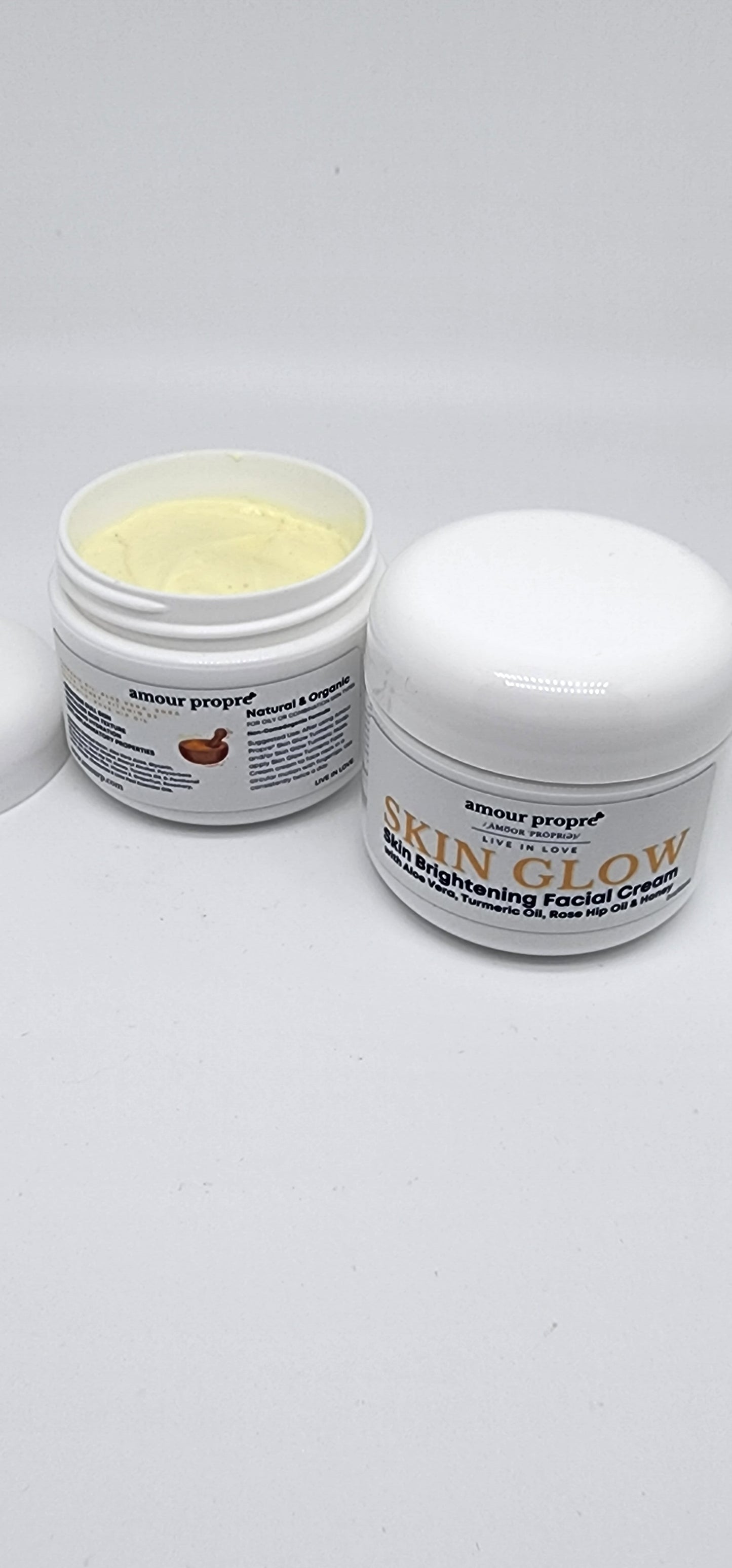 SKIN GLOW: Skin Brightening Facial Care Solution | Foaming Facial Wash, Skin Brightening Face Mask, Turmeric Face Cream