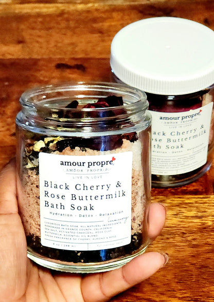 Black Cherry & Rose Buttermilk Bath Soak