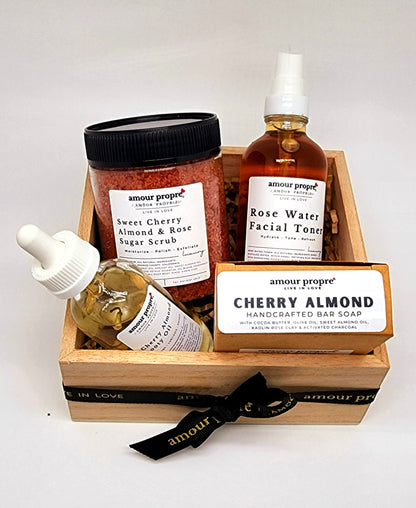 Cherry Almond Spa Gift Box Sets