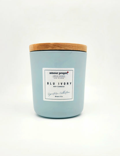 Blu Ivory Handpoured Luxury Soy Candle | 12oz