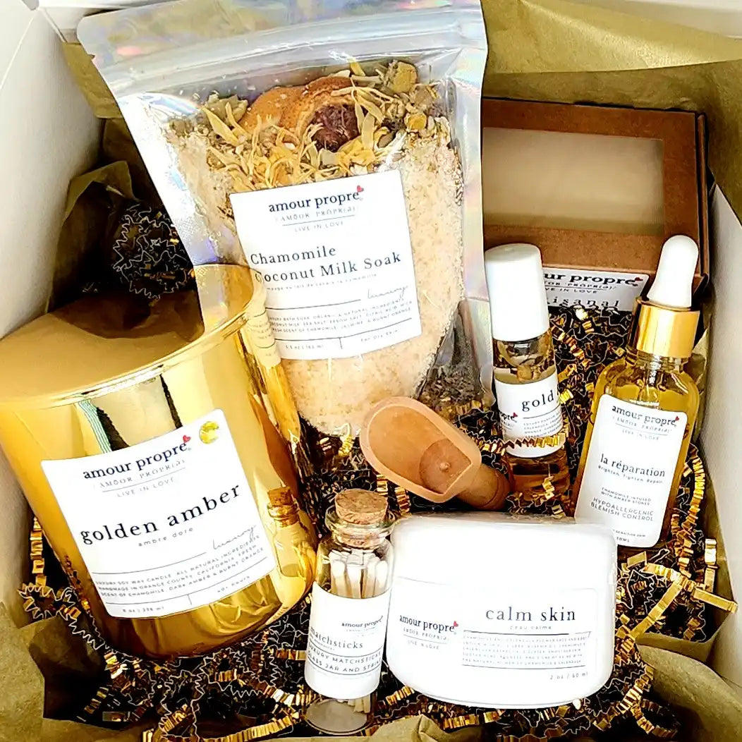 Amour Propre's Gold & Amber Gift Box