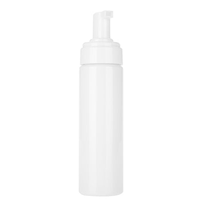 PET Plastic Foaming Soap Dispensers, Pump Bottles for Liquid Soap, 6.5 oz Refillable Bottles, White, 8"x2"