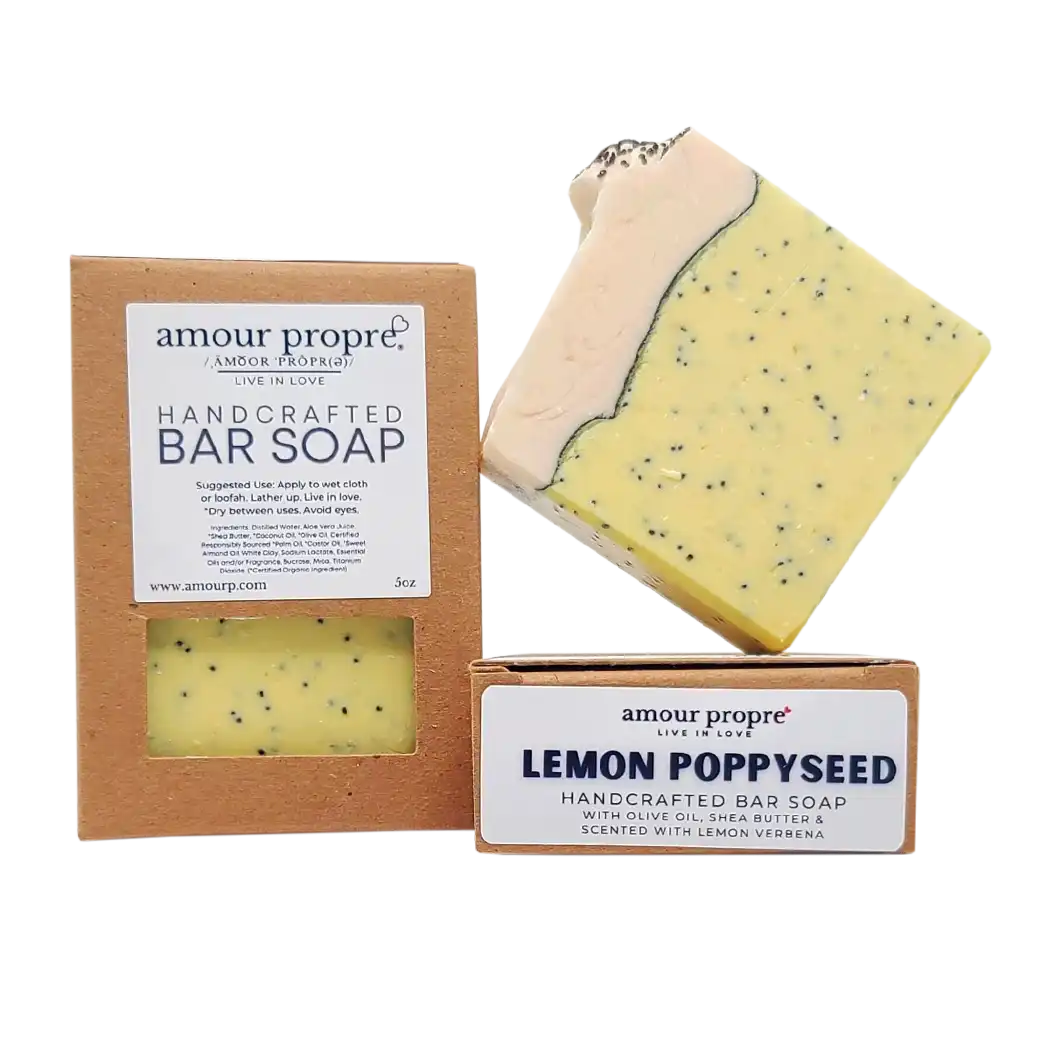 Lemon Poppy Seed Handcrafted Bar Soap
