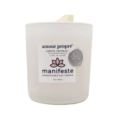 Manifeste (Manifest) Energy Clearing Meditation Candle