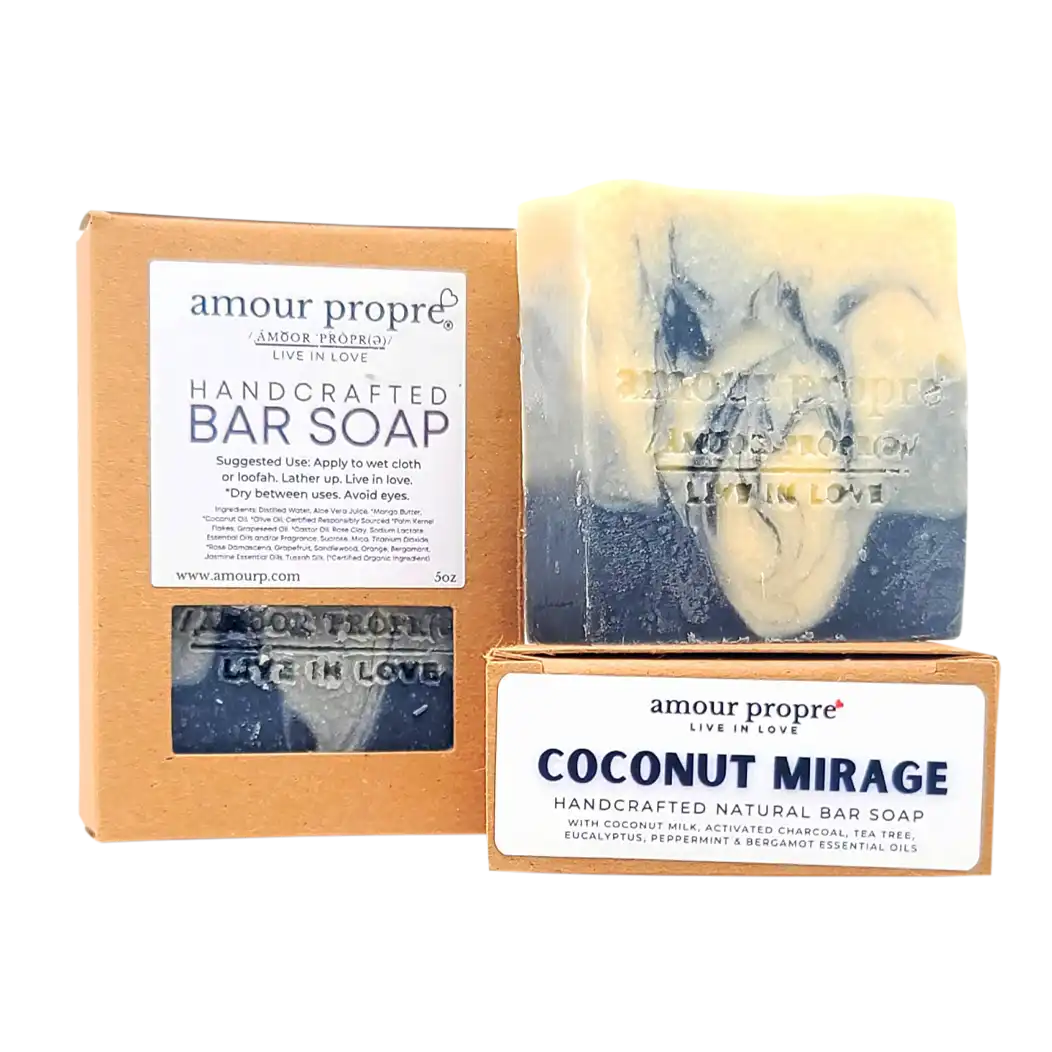 Coconut Mirage - Activated Charcoal & Coconut Milk Handcrafted Bar Soap